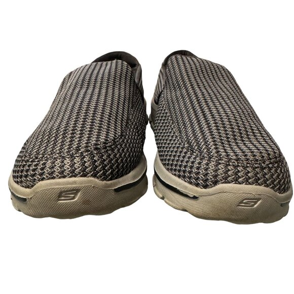 Skechers Go Walk 3 Loafers Mens 8 Black Gray GOmat Technology Walking Shoes - Picture 11 of 13